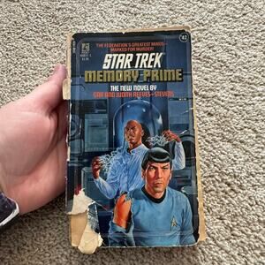 Vintage 1988 Star Trek Memory Prime Gar & Judith Reeves-Stevens Paperback Book